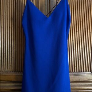 Windsor Royal Blue Backless Slip Dress
